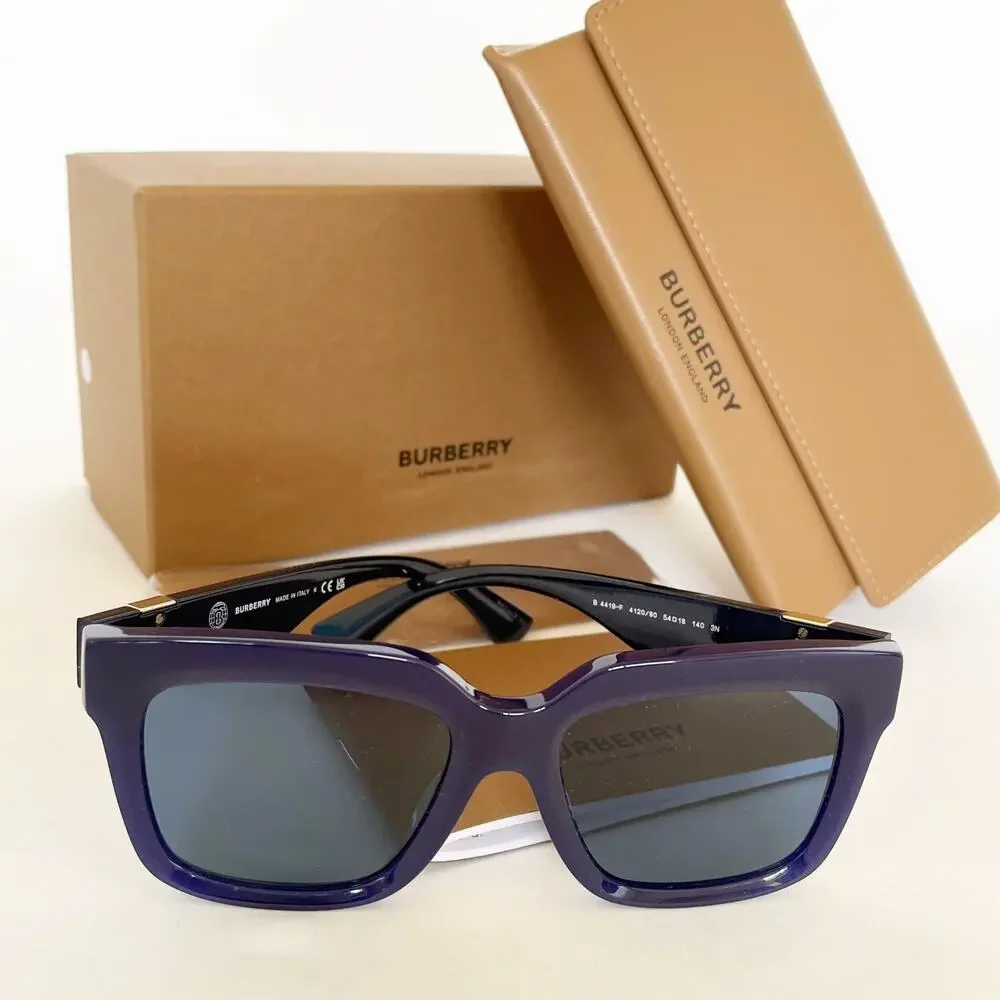 BURBERRY B4419F Sunglasses Sun Glasses Blue Authentic 54 Unisex - Picture 12 of 12
